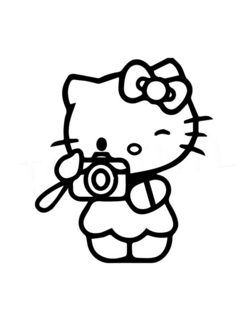 24 Pieces of Hello Kitty Coloring Pages / Coloring Page for Children / Activities Page for Children image 2