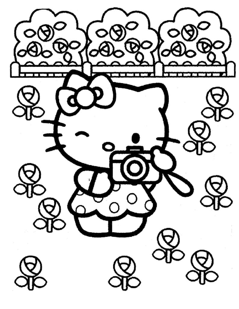 24 Pieces of Hello Kitty Coloring Pages / Coloring Page for Children / Activities Page for Children image 4
