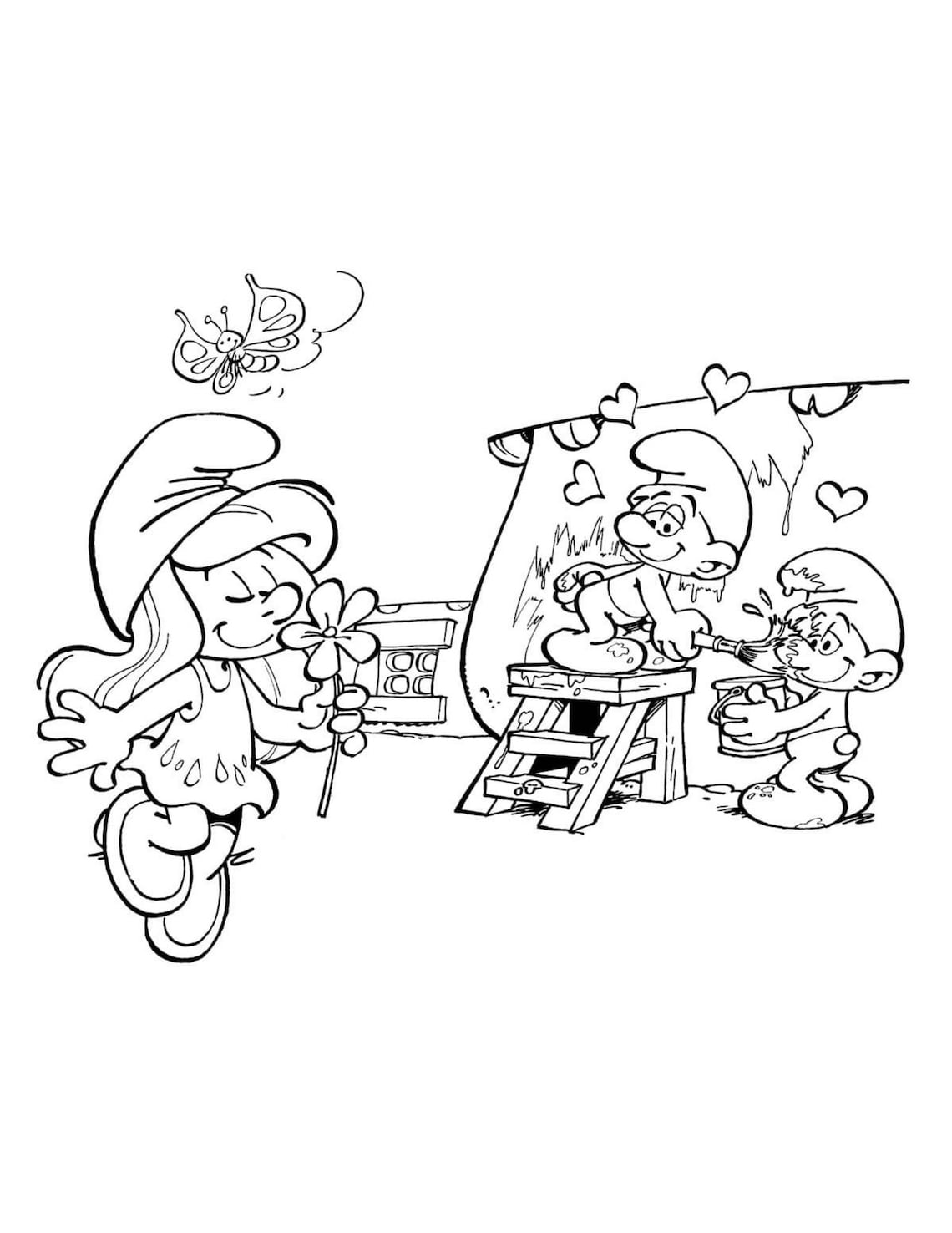 55 Pieces of Smurfs Coloring Pages / Coloring Pages for Children ...