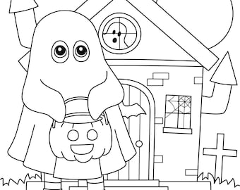 Halloween Coloring Pages | Halloween Coloring Pages for Kids | Printable Coloring Pages | Pleasant Coloring Pages | Eerie Coloring Pages
