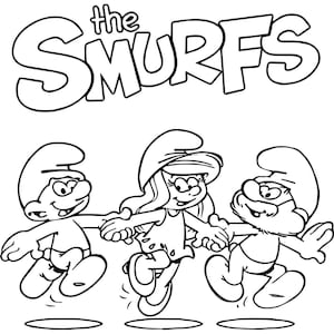 55 Pieces of Smurfs Coloring Pages / Coloring Pages for Children / Activities for Children