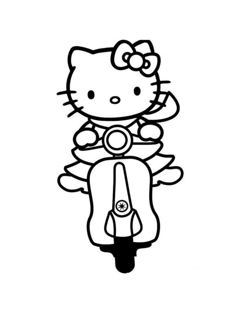 24 Pieces of Hello Kitty Coloring Pages / Coloring Page for Children / Activities Page for Children image 6