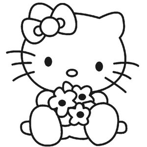 24 Pieces of Hello Kitty Coloring Pages / Coloring Page for Children / Activities Page for Children image 9