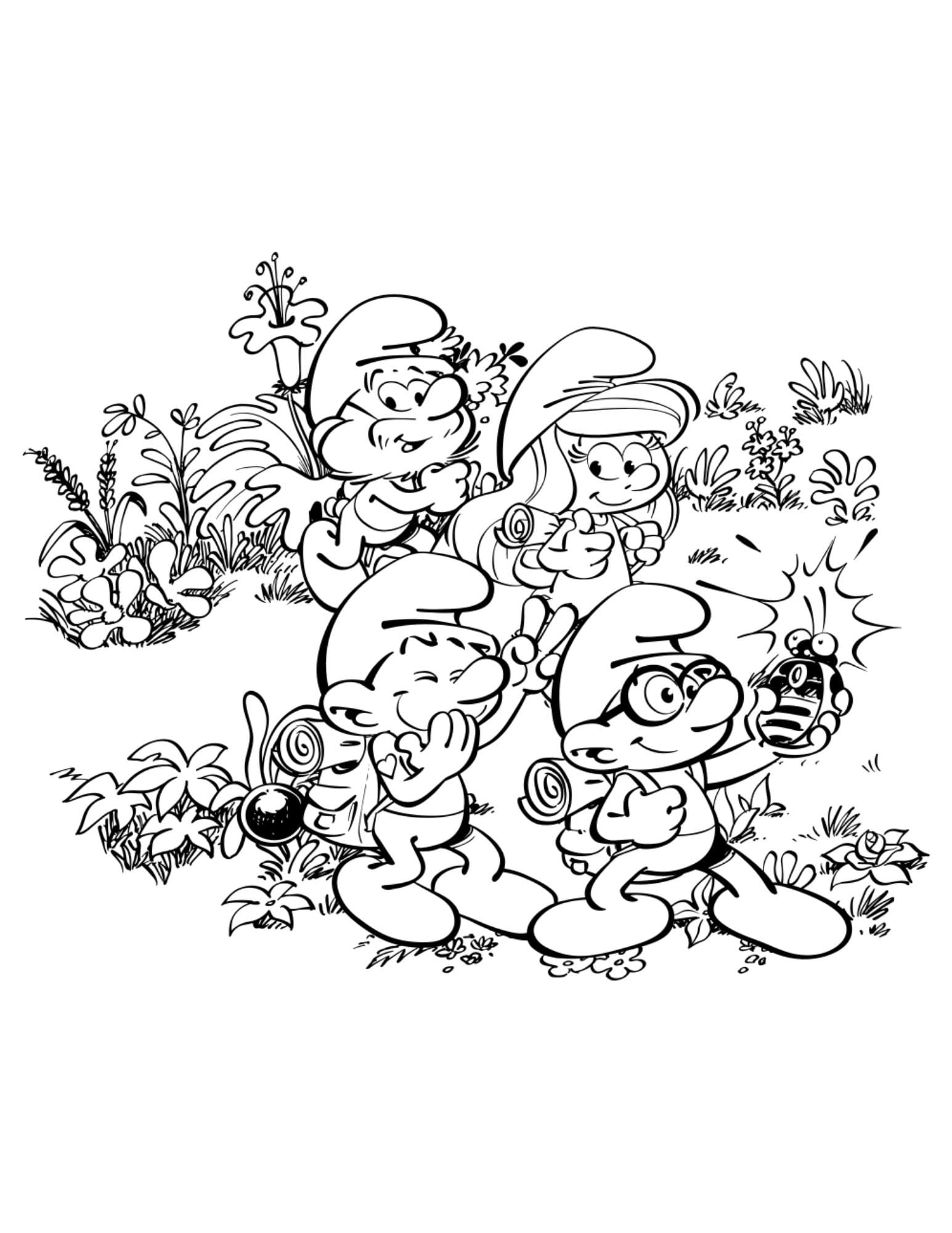 55 Pieces of Smurfs Coloring Pages / Coloring Pages for Children ...