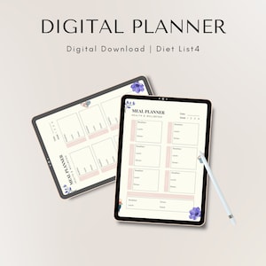 Weekly Diet List | Digital Download