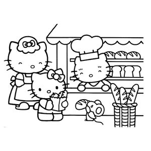 24 Pieces of Hello Kitty Coloring Pages / Coloring Page for Children / Activities Page for Children image 10