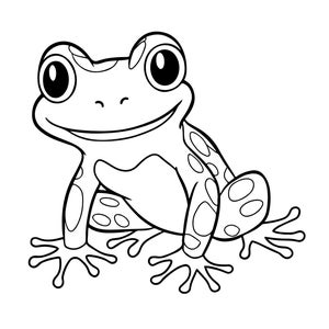 30 Pieces Coloring Book | Frog Coloring Book | Children for Activity  | Children for Coloring Pages | Digital Download | Printable Painting