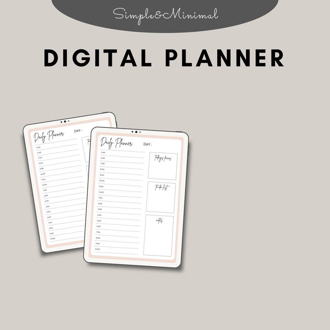 Digital Daily Planner | Instant Download | Digital Planner | Daily Life ...