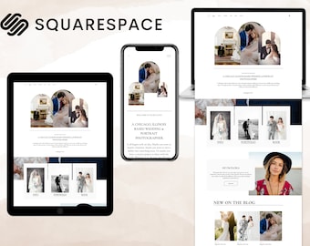 Squarespace Template, Squarespace 7.1 Template, Squarespace Website Template, Squarespace Template for Photographer, Modern Website