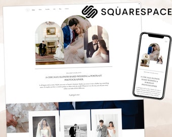 Squarespace Template, Squarespace 7.1 Template, Squarespace Website Template, Squarespace Template for Photographer, Modern Website
