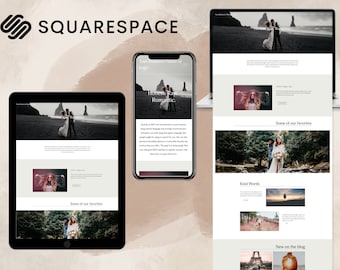 Squarespace Template, Squarespace 7.1 Template, Squarespace Website Template, Squarespace Template for Photographer, Modern Website