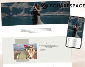 Squarespace Template, Squarespace 7.1 Template, Squarespace Website Template, Squarespace Template for Photographer, Modern Website