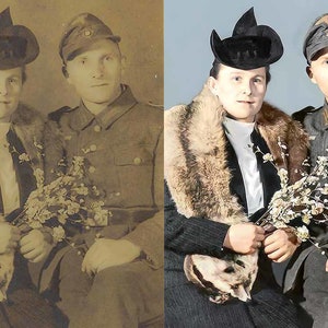 Free Preview Photo Restoration Service Let us Restore and Colorize Old Images, Improve Quality, Restore Damaged Photos, Remove Blur, Gift image 4