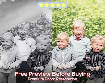 Pro Photo Restoration Service! Let us Restore and Colorize Old Images, Improve Quality, Restore Old Picture, Enhance Quality, Remove Blur