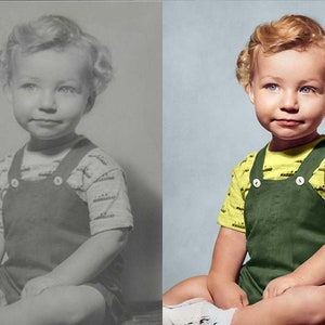 Free Preview Photo Restoration Service Let us Restore and Colorize Old Images, Improve Quality, Restore Damaged Photos, Remove Blur, Gift image 3