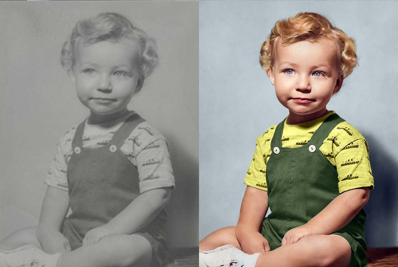 Free Preview Photo Restoration Service Let us Restore and Colorize Old Images, Improve Quality, Restore Damaged Photos, Remove Blur, Gift image 3