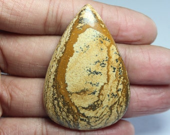 Tempting Top Quality Natural Picture Jasper Oval Shape Cabochon Loose Gemstone For Making Jewelry