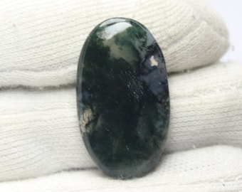 Top Quality!! Green Moss agate Cabochon, Green Moss agate Gemstone , Semi Precious Jewellery Making For Hand Made or use as a gift.34ct*4020