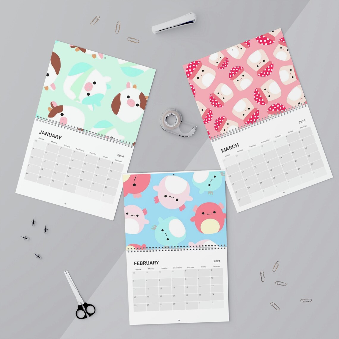 Calendar 2024 Squishmallow Etsy Australia