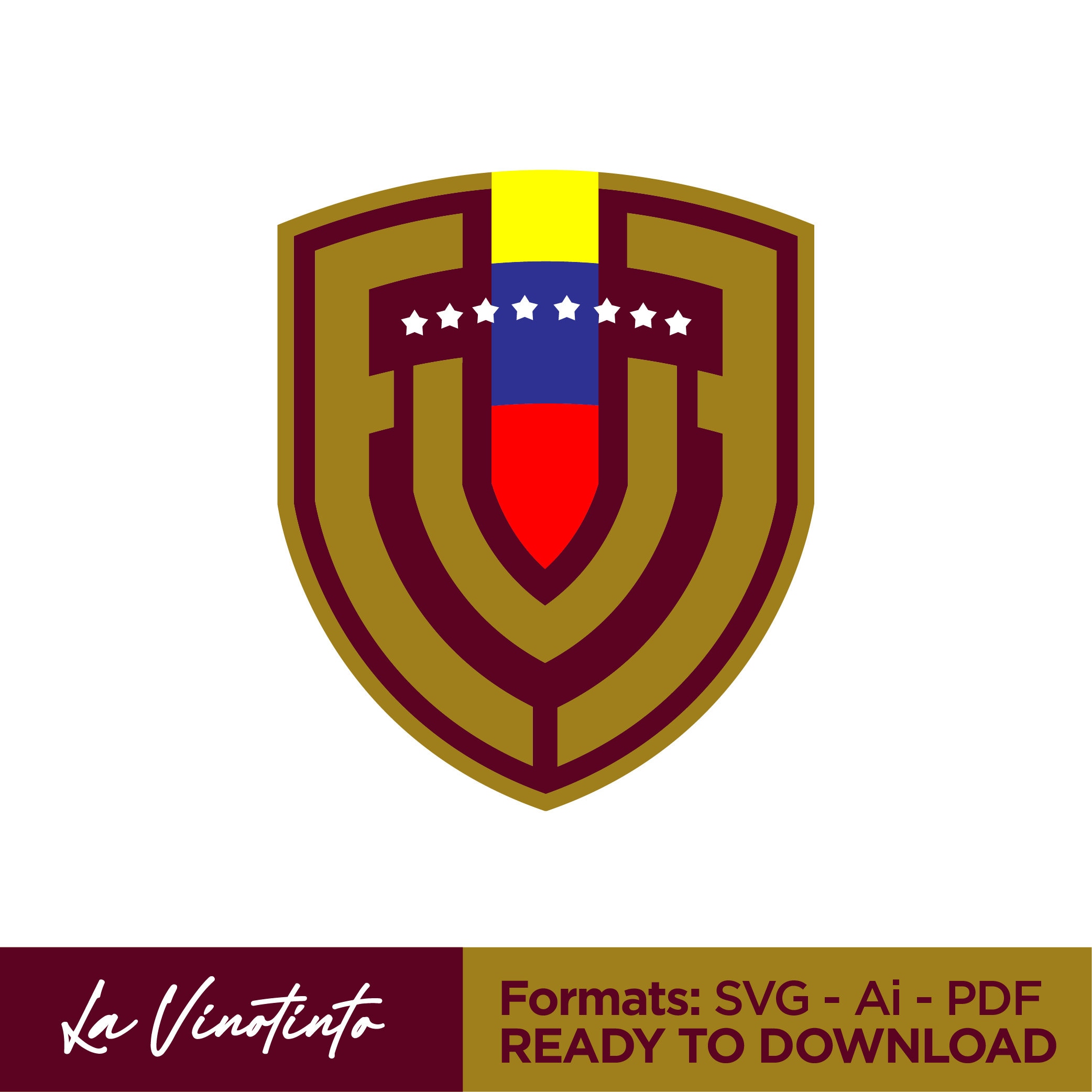 La Vinotinto New Logo 2023 SVG PDF Ai Etsy