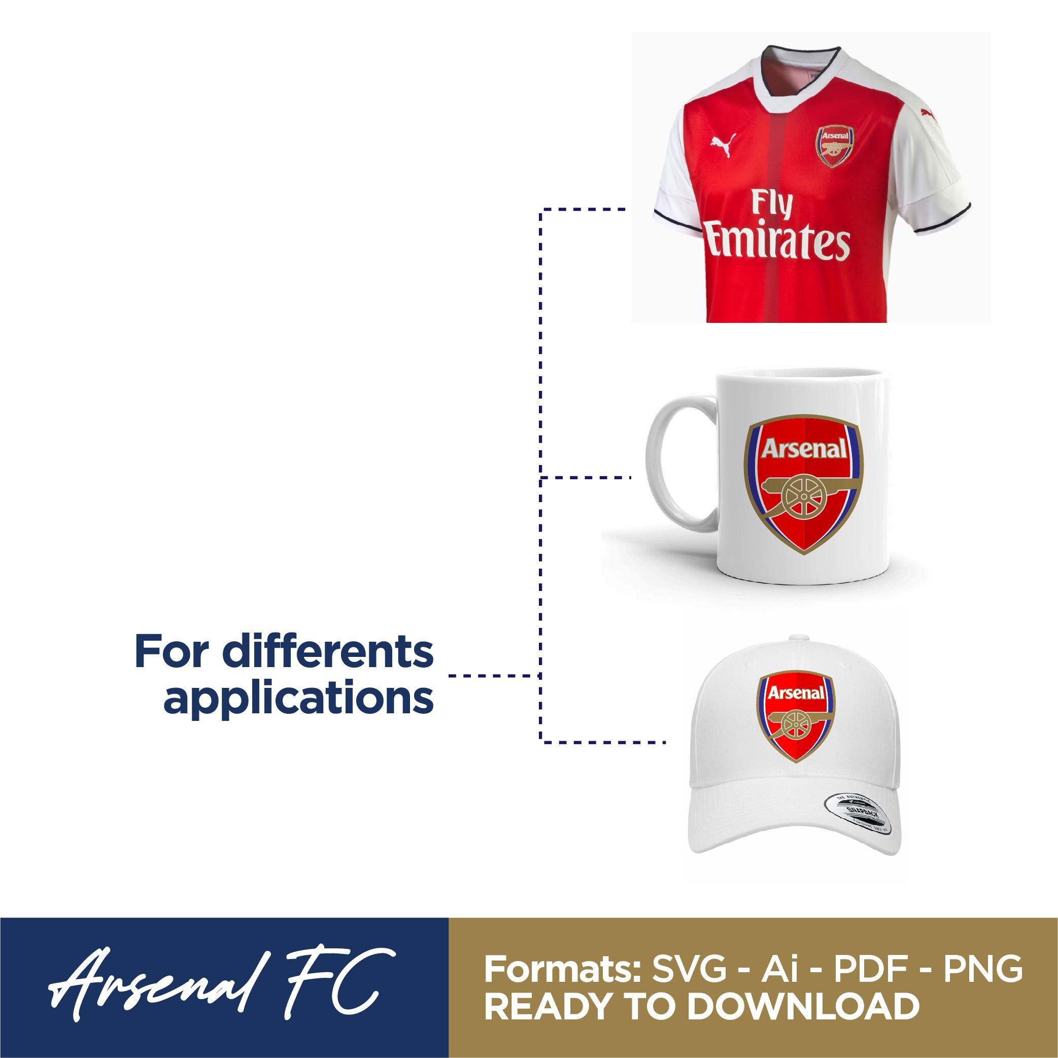 Arsenal Fc Logo Ready to Cut on Plotter SVG PDF Ai PNG - Etsy UK
