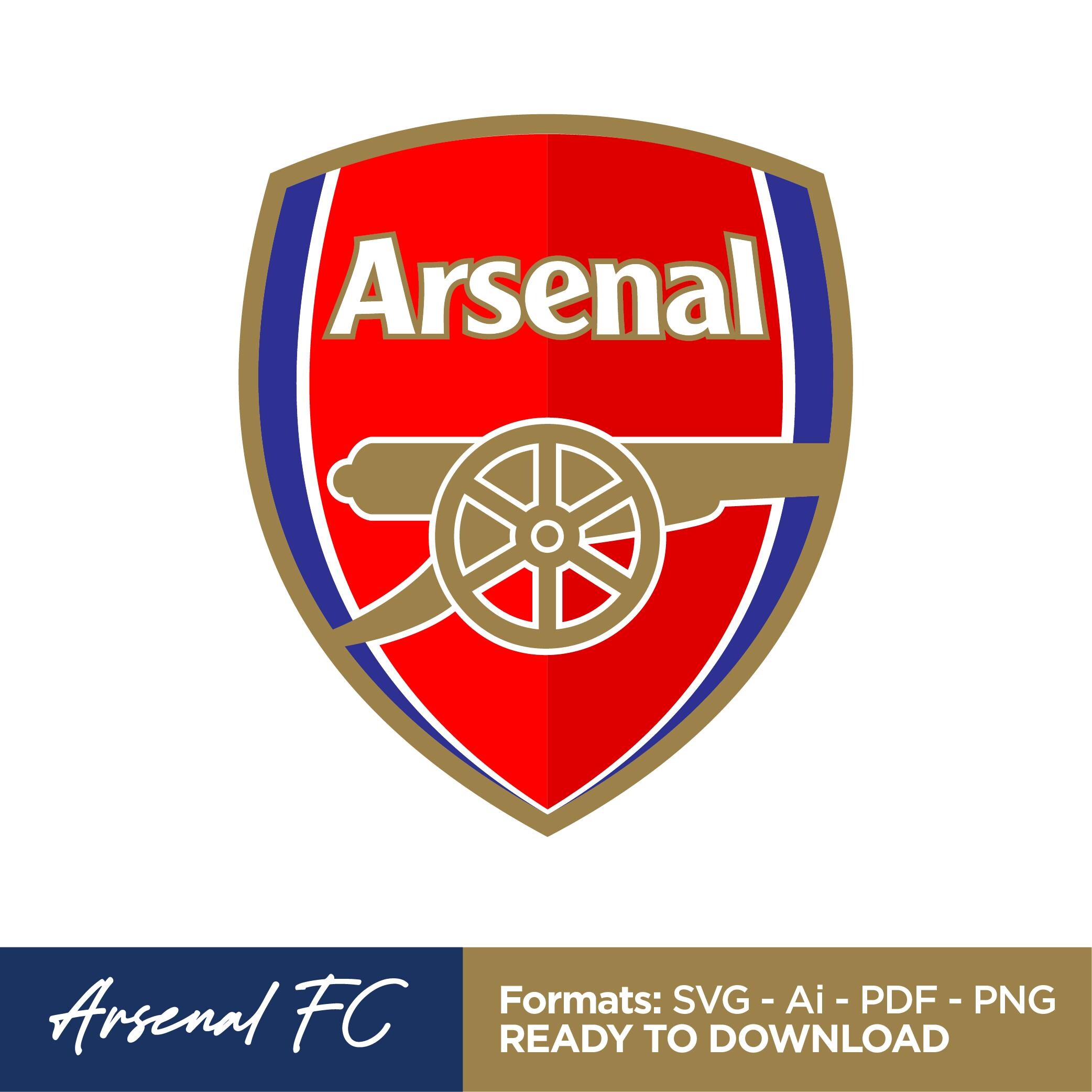Arsenal Fc Logo Ready to Cut on Plotter SVG PDF Ai PNG - Etsy