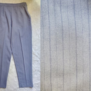 Blue Pinstripe Trousers