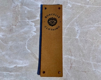 Custom faux leather tags, Bespoke designs accepted, send message