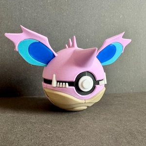 Nidoqueen Fusion Pokeball | 3D Printed Display Ball | Poison Dragon Gift | Companion to Nidoking | Gamer Collectible Decor