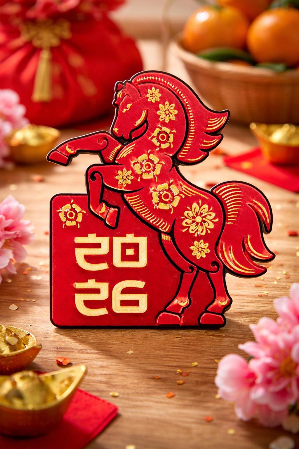 Chinese New Year Horse Decor 2026 | Year of the Horse Ornament