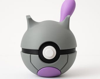 Mewtu Pokéball mit Sitz in UK | 3D gedrucktes Sammlerstück für Pokémon-Fans