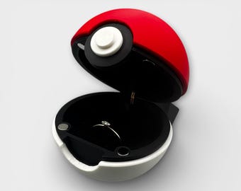 Classic Poké Ball Box | Hinged 3D Printed Collectible Display Case