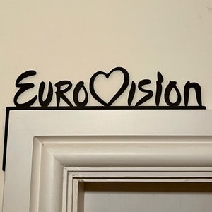 Eurovision-Inspired Door Trim - Two Pack &#39;Eurovision&#39; Design with Love - Unique House Party Gift