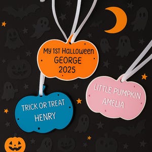 Personalized Halloween Pumpkin Decoration: Baby&#39;s First Halloween Keepsake