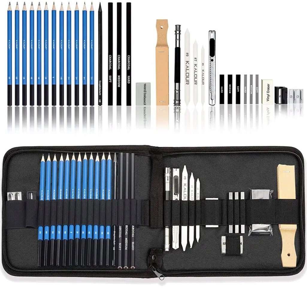 Sketching Pencil Set (32 piece with case) – Starry Nite Studios