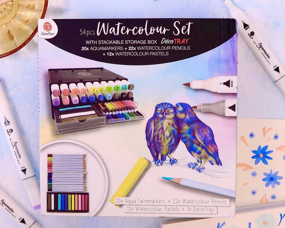 Drawing Pencils Art Set – 55 Watercolor Pencils and Sketching Art Supplies