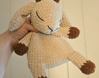 Gilbert the Sleepy Goat | lovey | crochet pattern | US and Norwegian terms| Snuggler | PDF Only