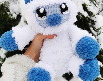 Frostbite the Yeti | PDF | Crochet pattern | US and Norwegian terms | plushie