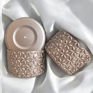 Rose Gold | Flora | Silicone Tumbler Boot