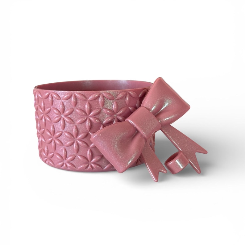 Silicone Tumbler Boot | Antique Pink Shimmer | Flora | Bow & Boot Set Bow & Boot Set