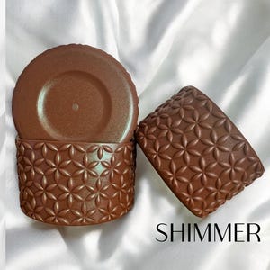 Golden Toast Shimmer | Flora | Silicone Tumbler Boot