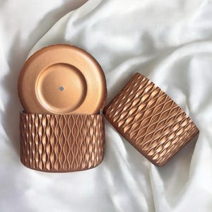 Bronze Metallic | WAVES | Silicone Tumbler Boot