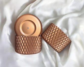 Bronze Metallic | WAVES | Silicone Tumbler Boot