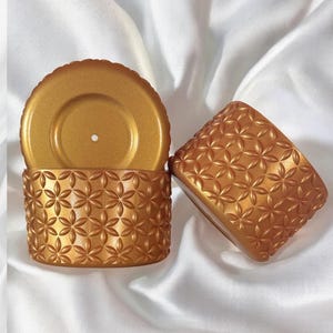 Metallic Gold | Flora | Silicone Tumbler Boot