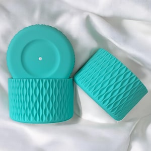 Teal | WAVES | Silicone Tumbler Boot