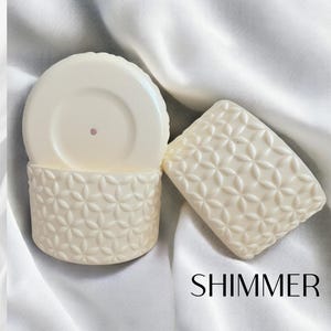 Cream Shimmer | Flora | Silicone Tumbler Boot