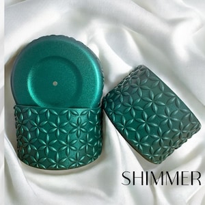 Deep Green  Shimmer | Flora | Silicone Tumbler Boot