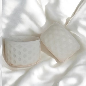 Clear & Blue Glow | WAFFLE | Silicone Tumbler Boot