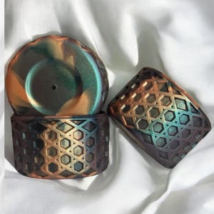 Urban Smoke  Shimmer | Waffle | Silicone Tumbler Boot