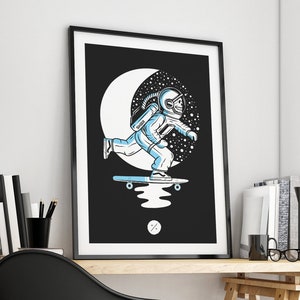 Astronaut Skateboarder